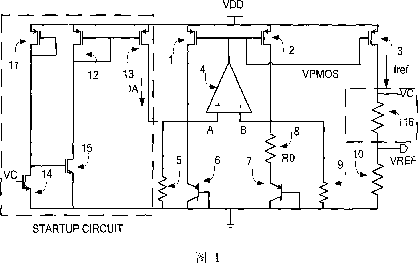 Start circuit for mass production of reference voltage source suitable for Sub1V current mode