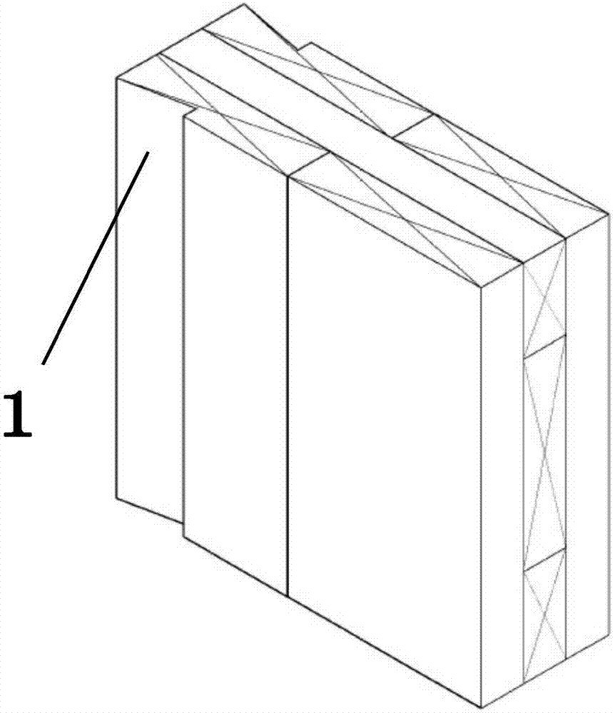Cross-laminated timber wall dovetail tenon connecting technology and manufacturing method