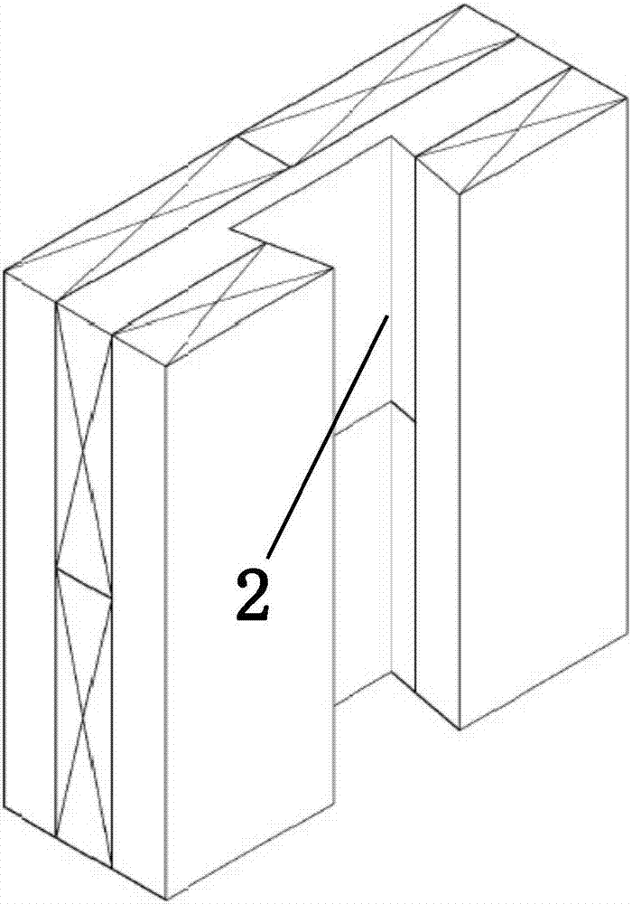 Cross-laminated timber wall dovetail tenon connecting technology and manufacturing method