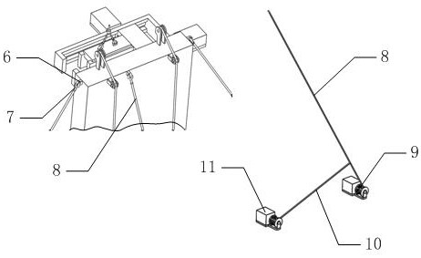 Construction equipment for subway station deep foundation pit enclosure structure