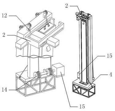 Construction equipment for subway station deep foundation pit enclosure structure