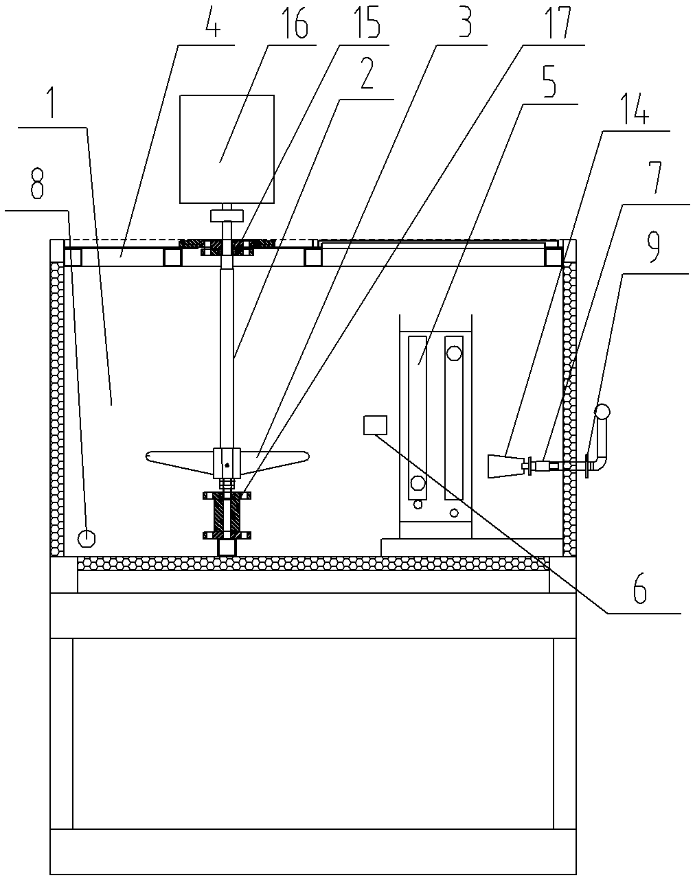 Alkali liquid preparation box device