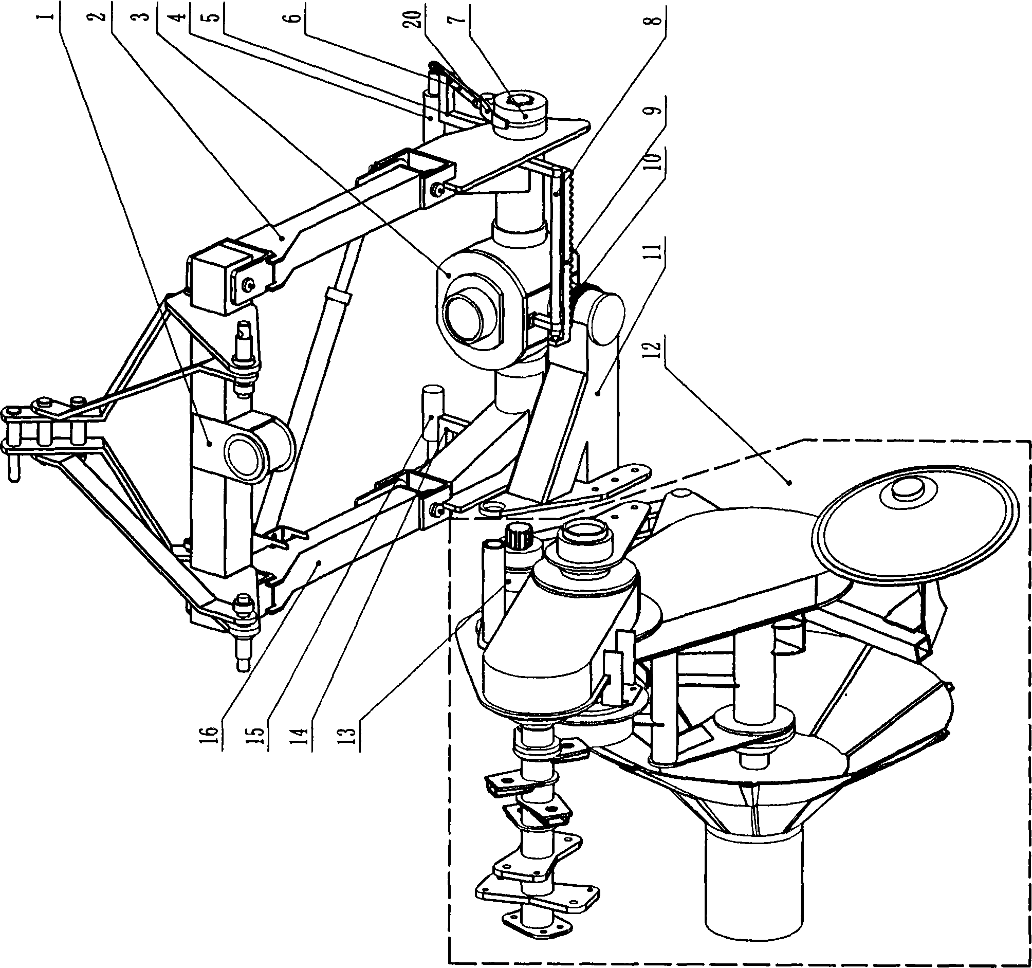 Paddy field single-side ridge building machine