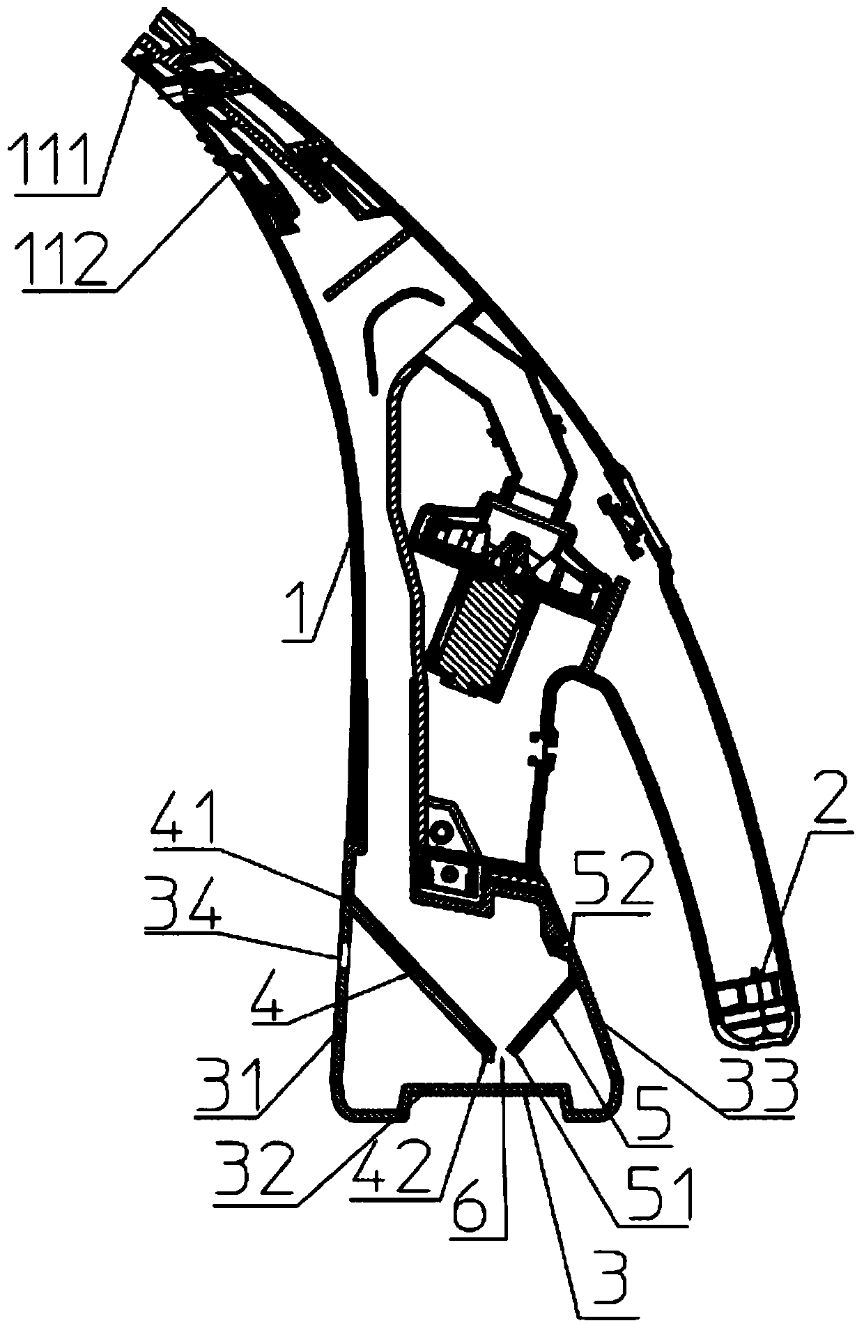 A kind of hand-held window cleaning machine with anti-spray water