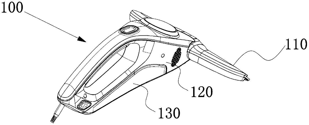 A kind of hand-held window cleaning machine with anti-spray water