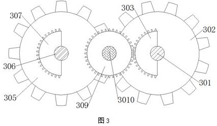 A chemical liquid stirring device with multiple rotation angles