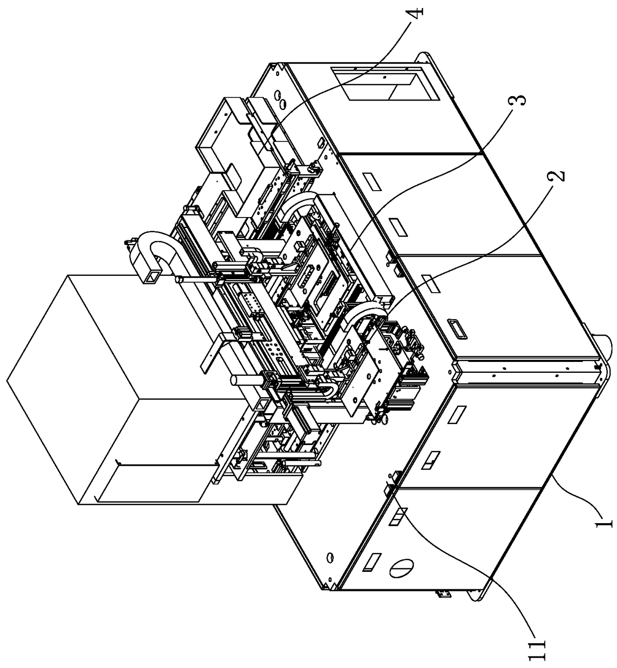 Automatic feeder integrated with matching electrical testing equipment