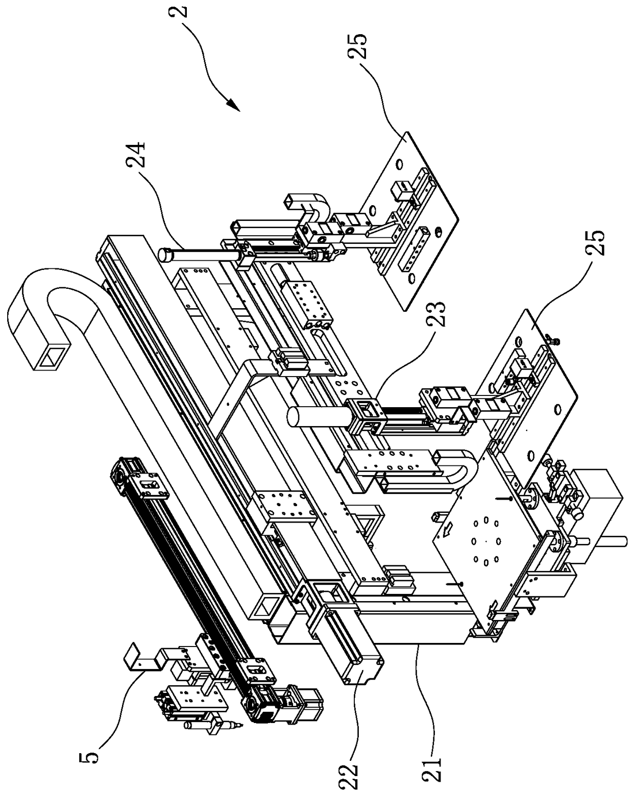 Automatic feeder integrated with matching electrical testing equipment