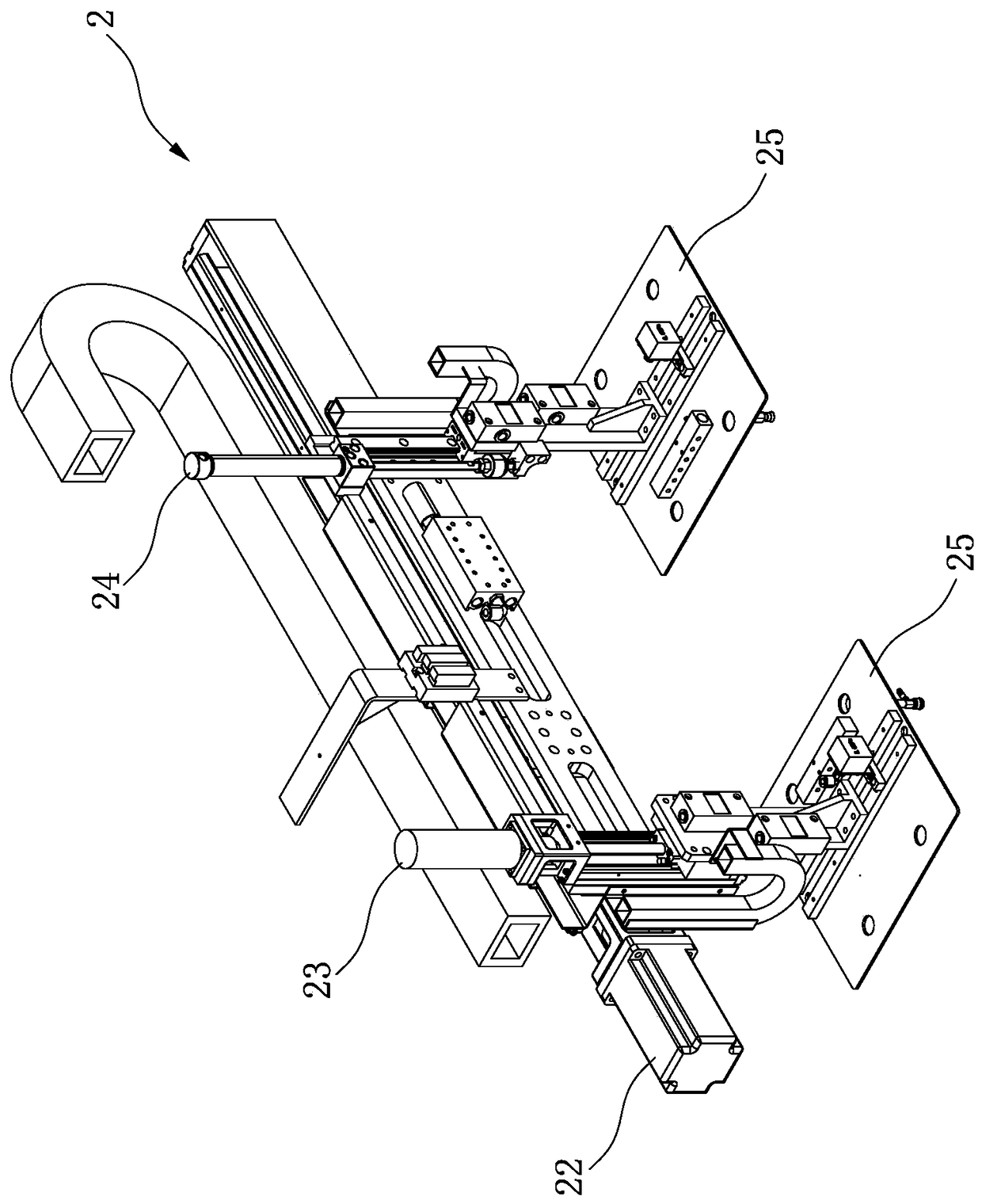 Automatic feeder integrated with matching electrical testing equipment