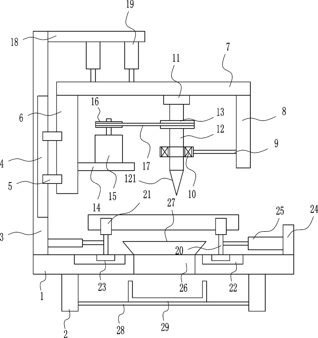 Agricultural wood rapid splitting device