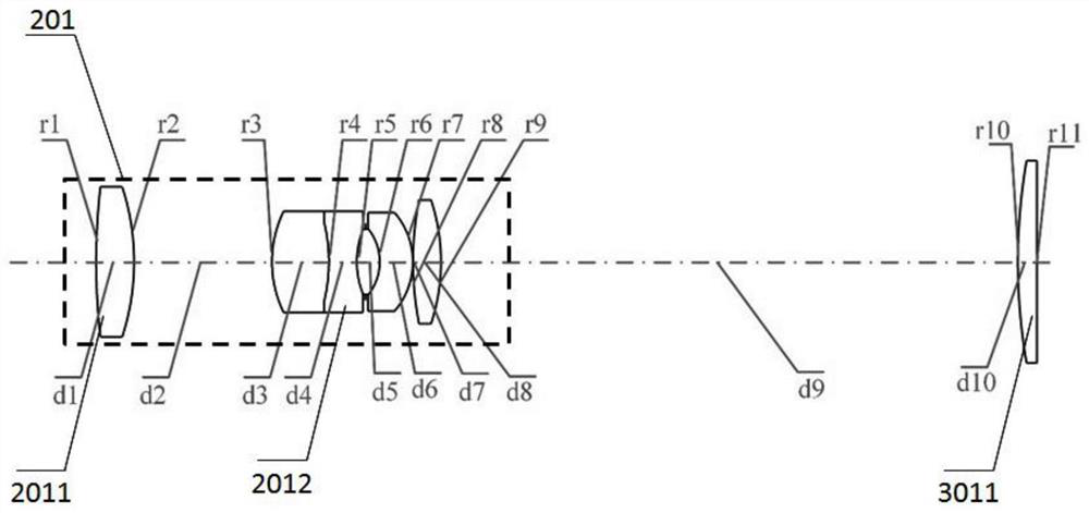 Microscopic imaging assembly, device and system adopting array type objective lens and imaging method