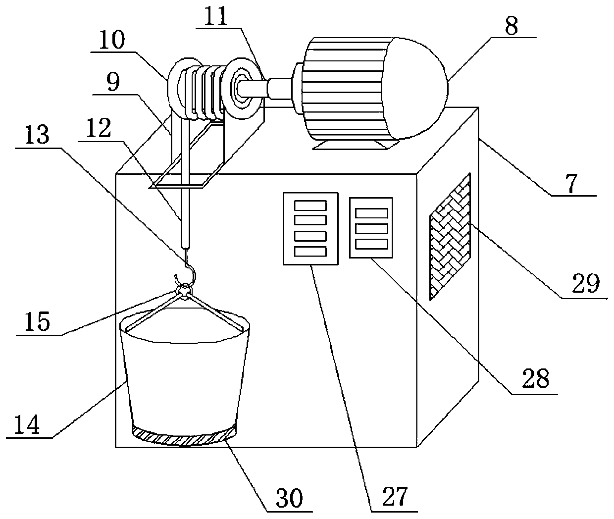 A multi-layer lifting feed platform ship device