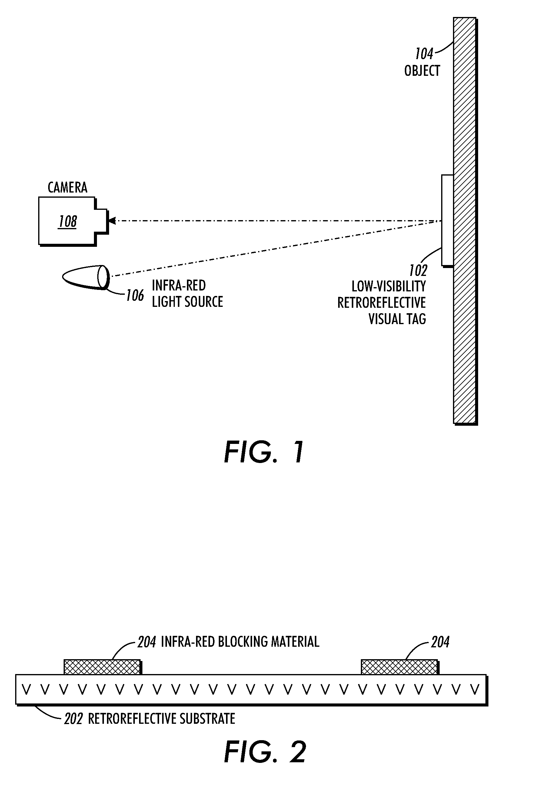 Methods for producing low-visibility retroreflective visual tags