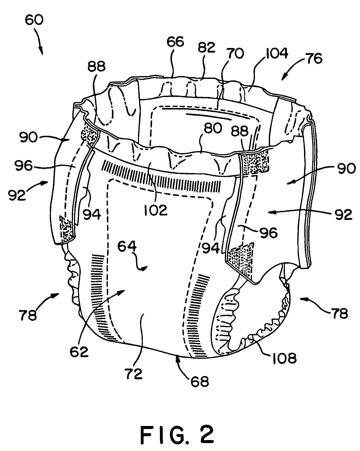 Folded absorbent product