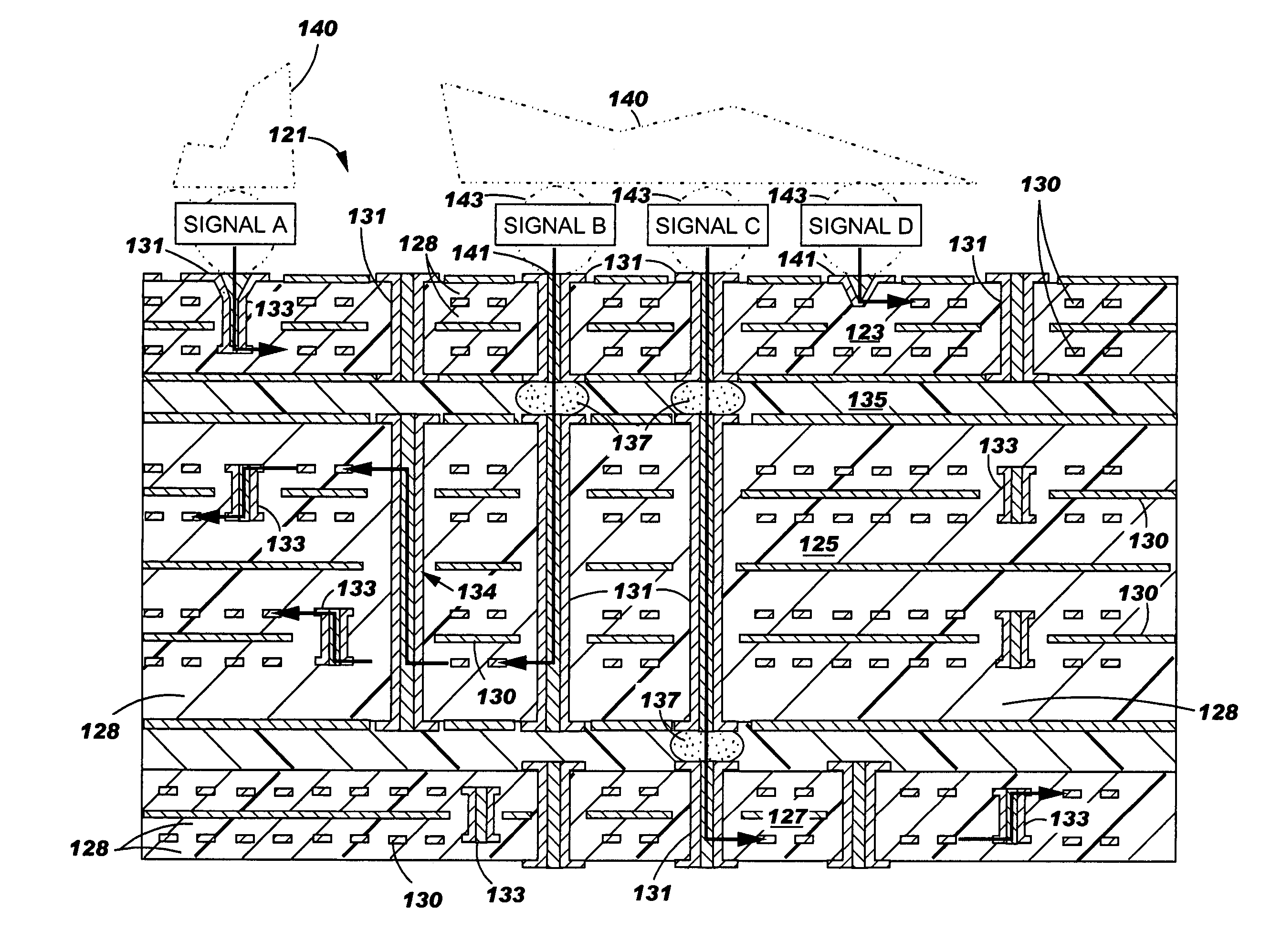 High speed circuitized substrate with reduced thru-hole stub, method for fabrication and information handling system utilizing same