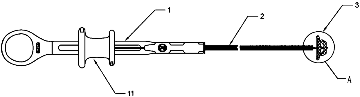 Calculus plugging device for ureter