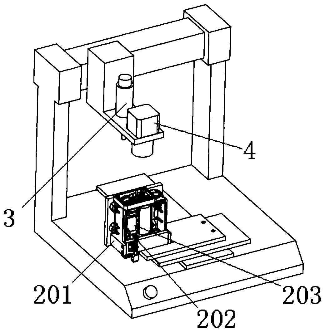 A dispensing assembly method of electronic parking brake housing