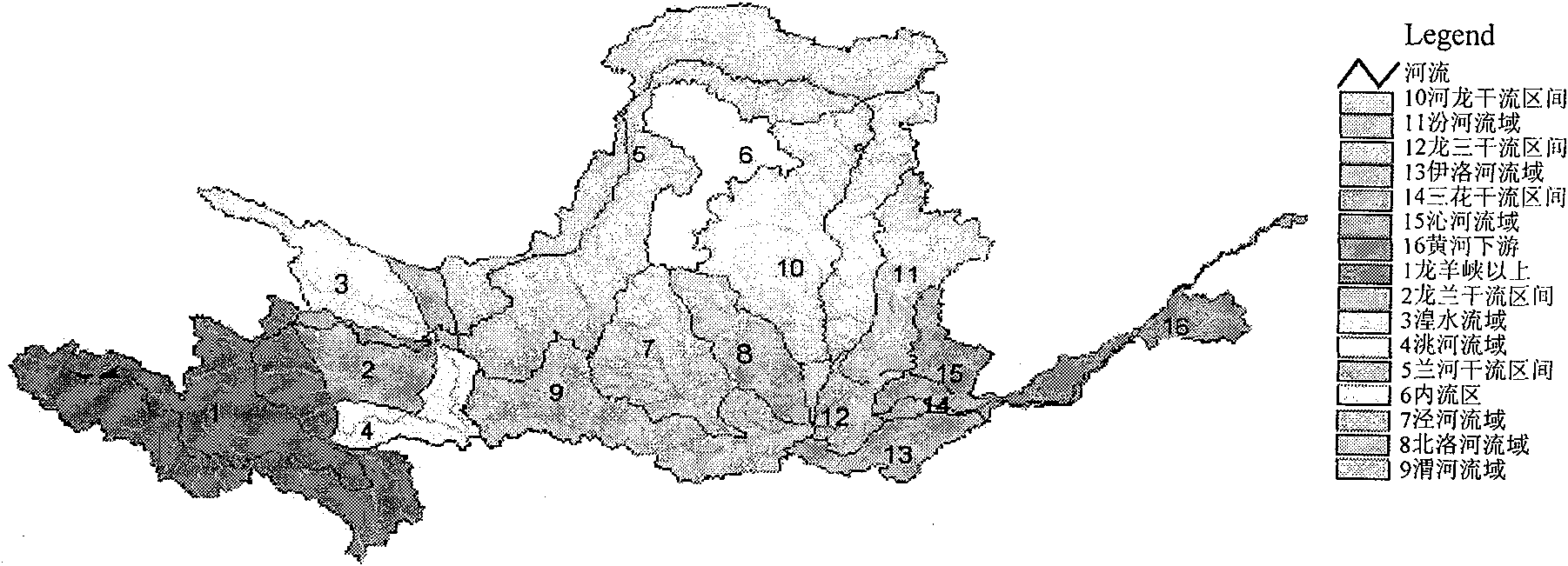 Index and method for ecological water demand zoning and classification