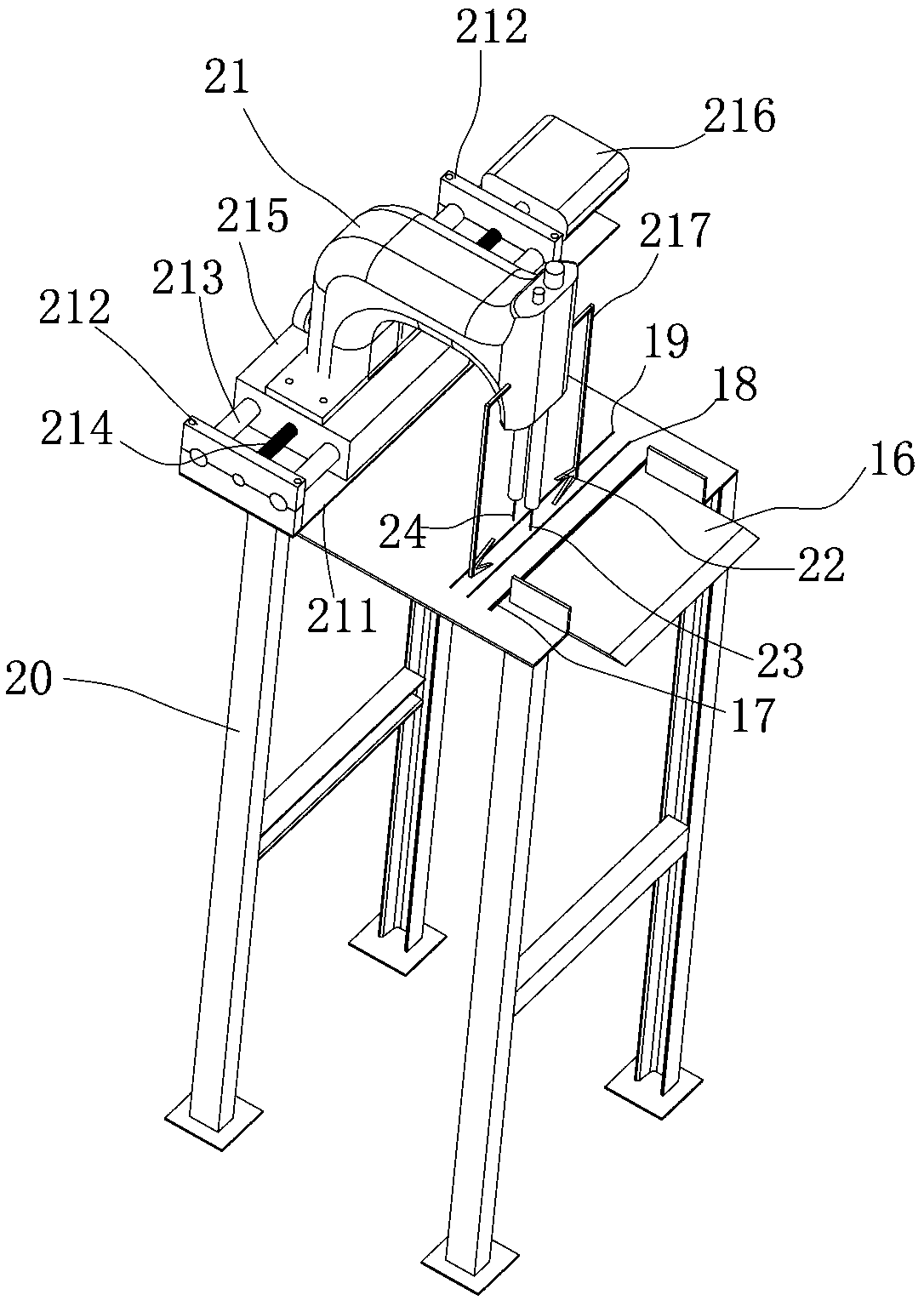 Automatic packaging machine for reinforcing steel bar connecting sleeve