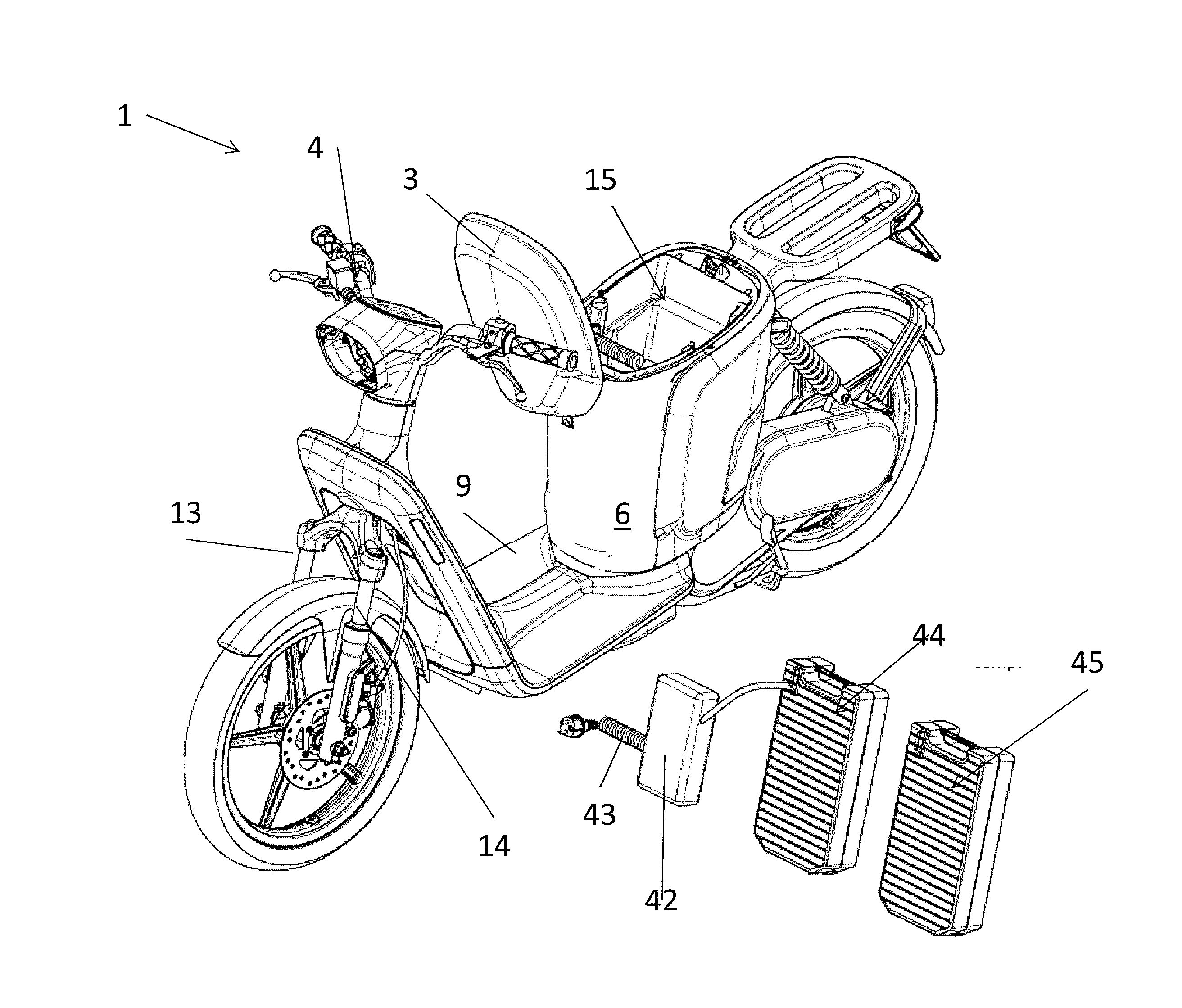 Electric propulsion unit and torque transmission group for an electric scooter and corresponding scooter