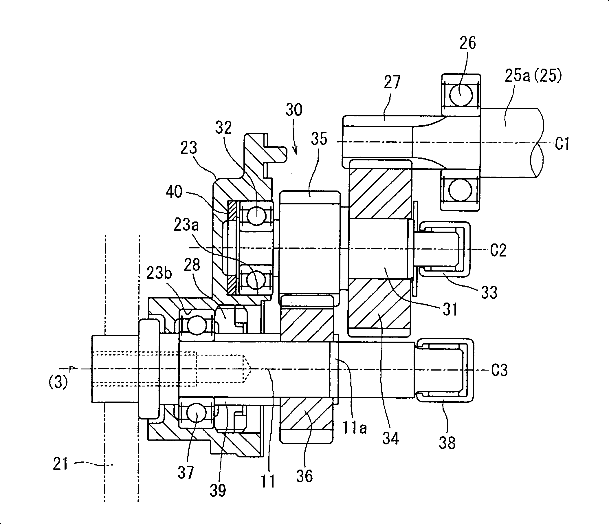 Speed-down mechanism of electric tool
