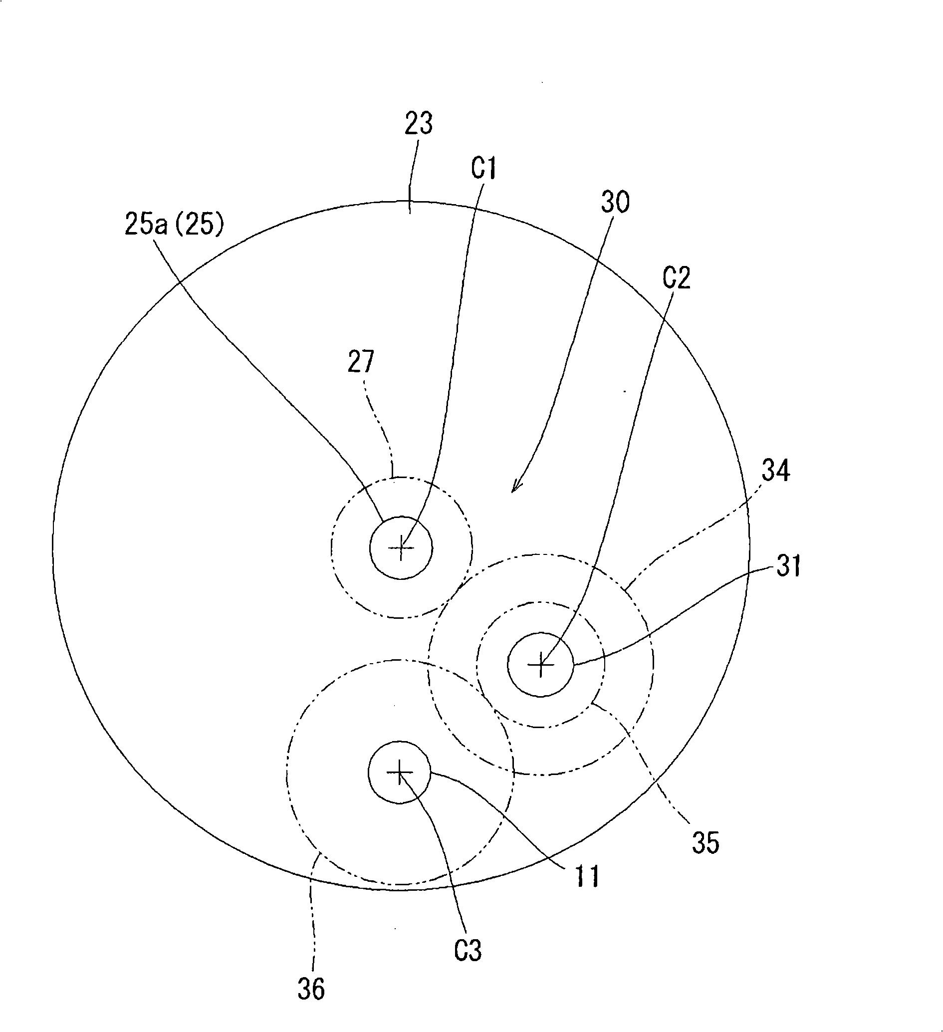 Speed-down mechanism of electric tool