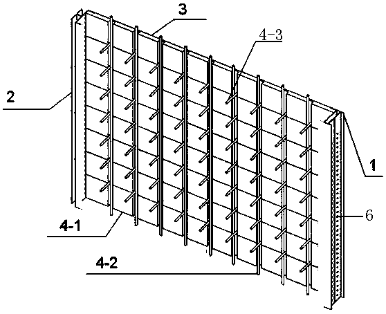 Prefabricated steel structural superposed shear wall and construction method thereof