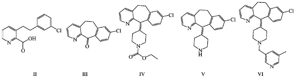 Preparation process of 3-[2-(3-chlorophenyl)ethyl]-2-pyridinecarboxylic acid