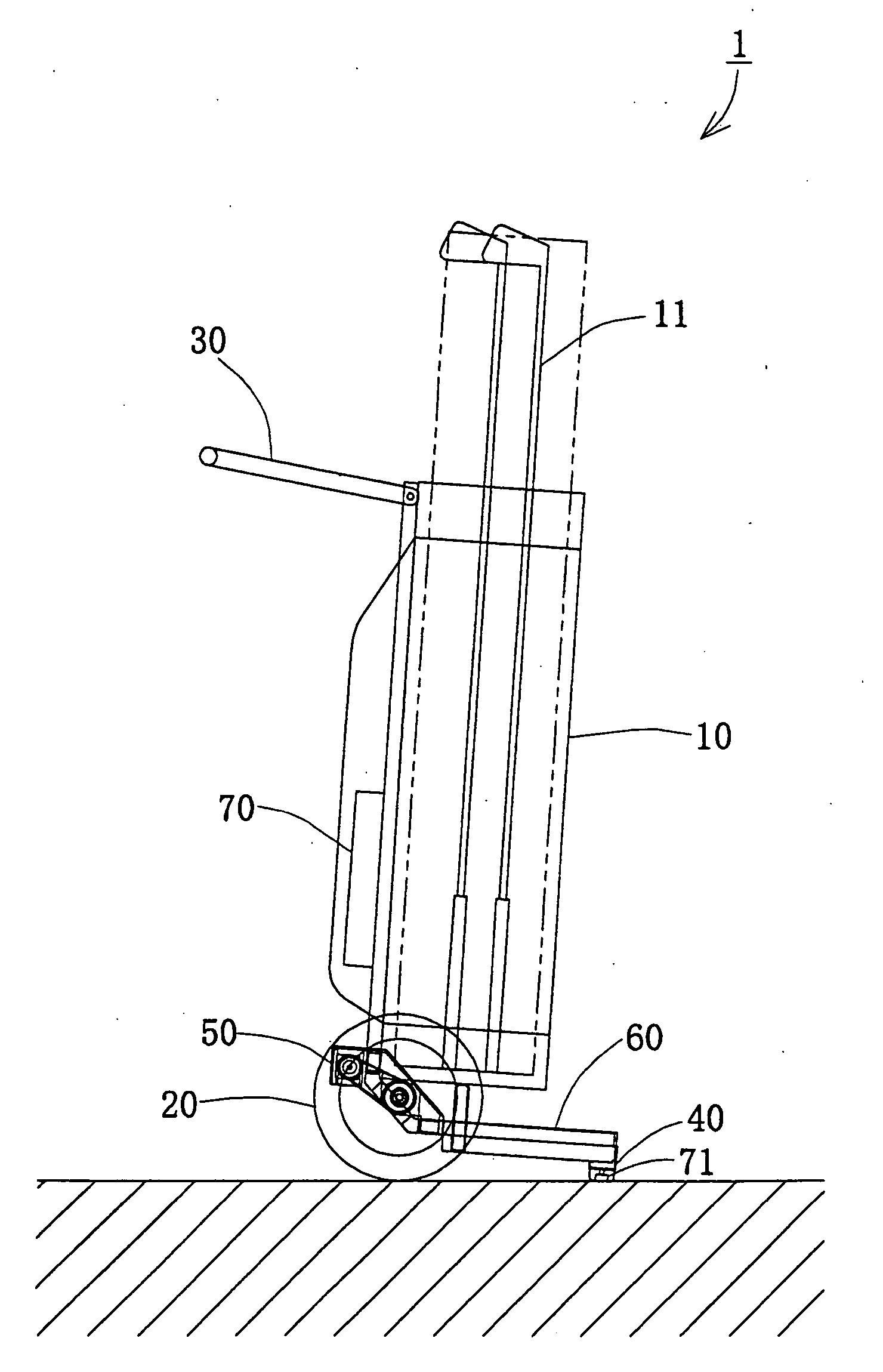 Powered manual propelling vehicle