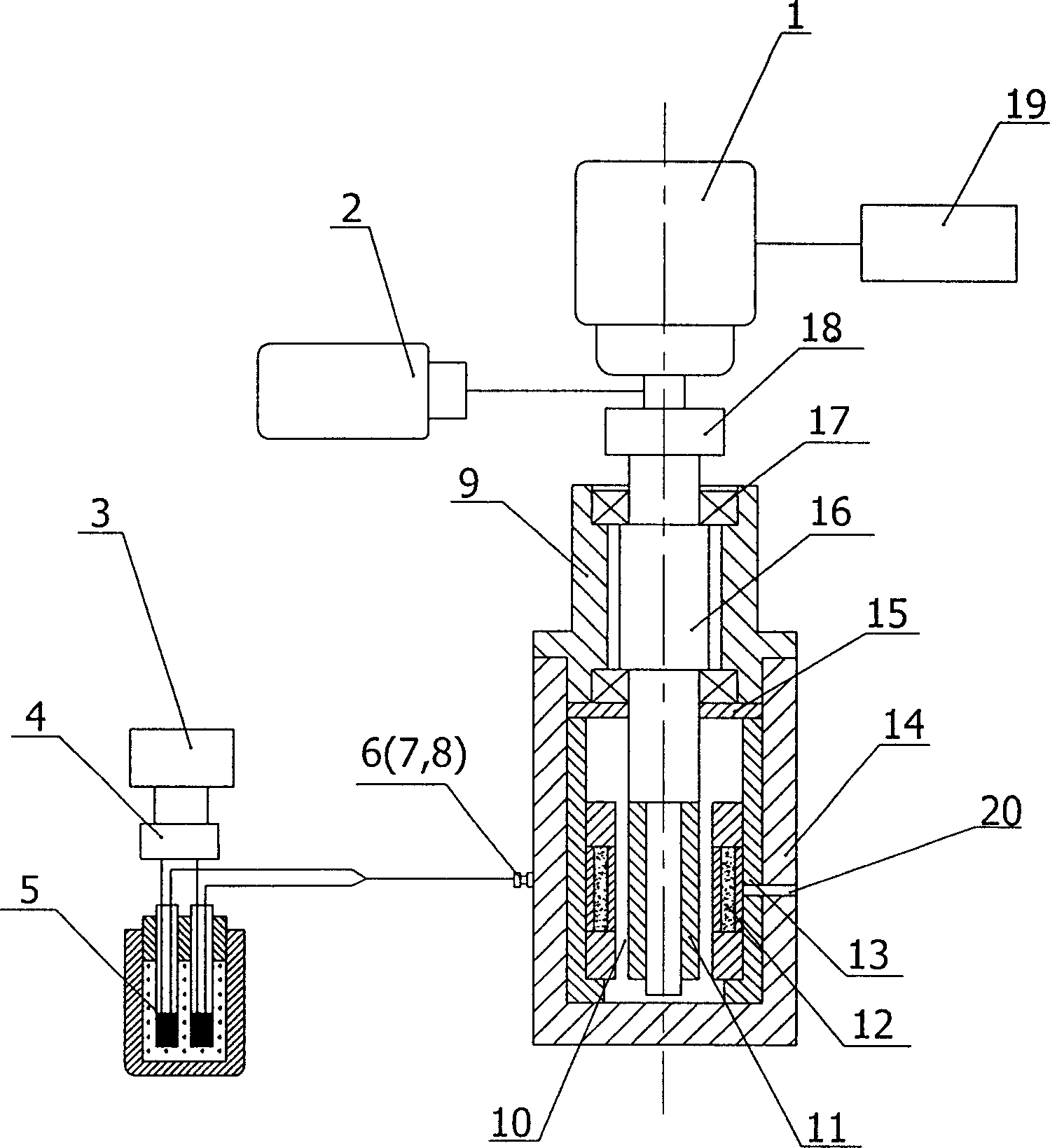 Magnetic liquid apparent viscosity tester and testing method thereof