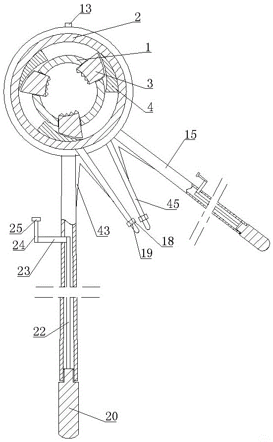 Self-clamping linkage clamp capable of preventing shaft rotation
