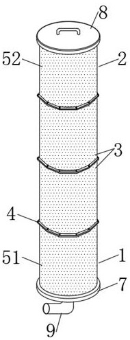 Multi-section spliced activated carbon filter element