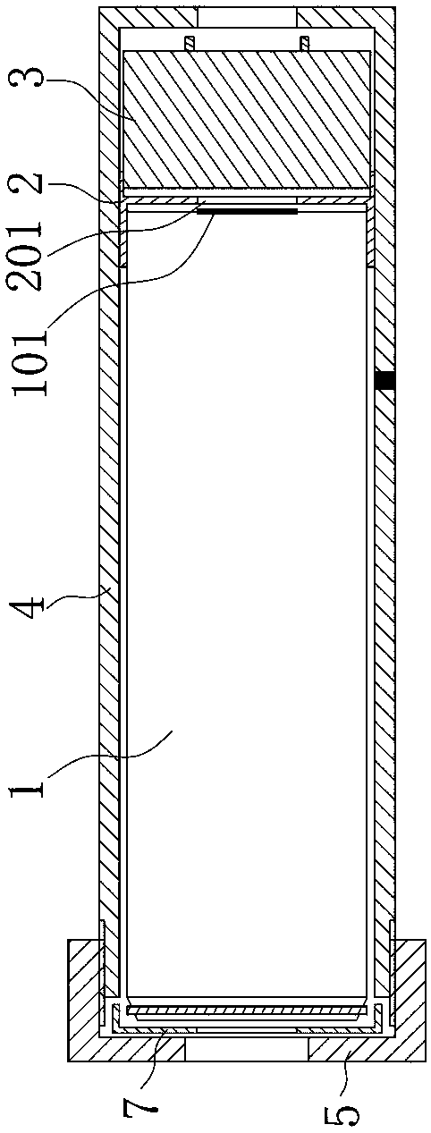 Internal pressure monitoring device for lithium ion batteries