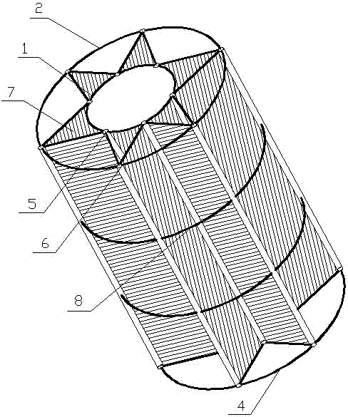 Self-cleaned irrigation filter element