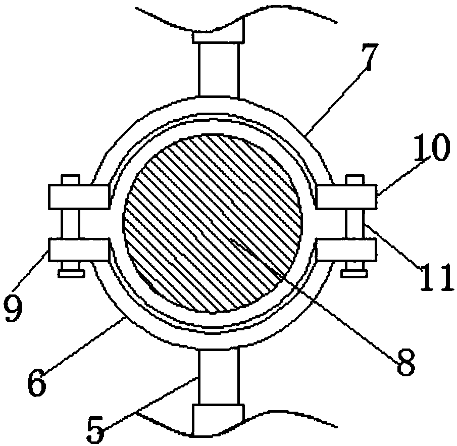 Fiber fixing means for photoelectric device