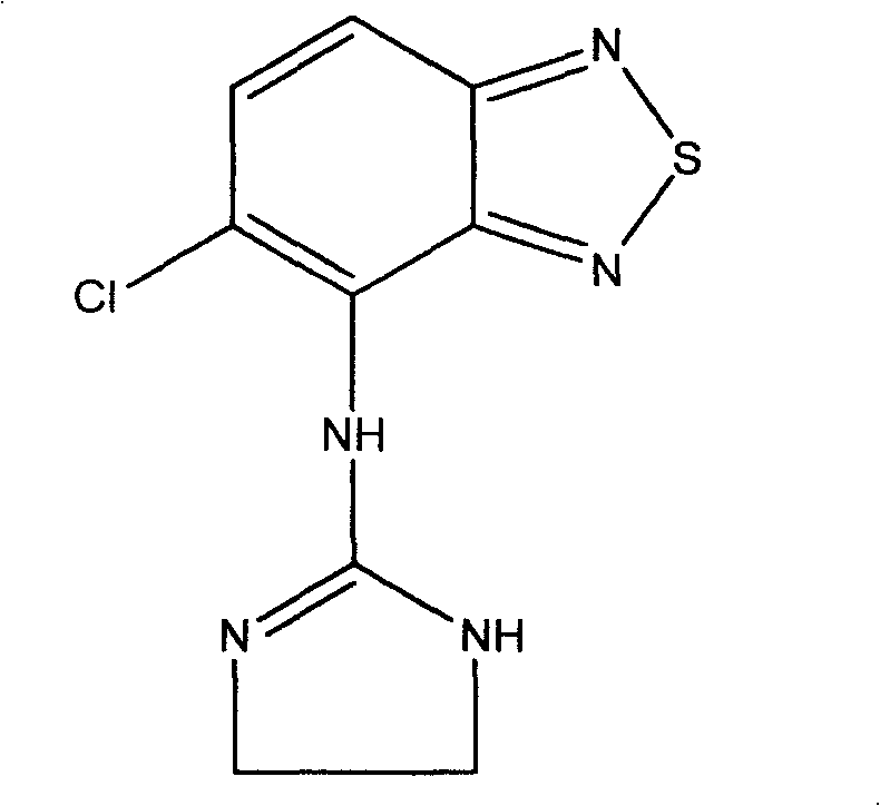 New use of tizanidine and its derivatives in preparing medicine for treating anxiety disorder