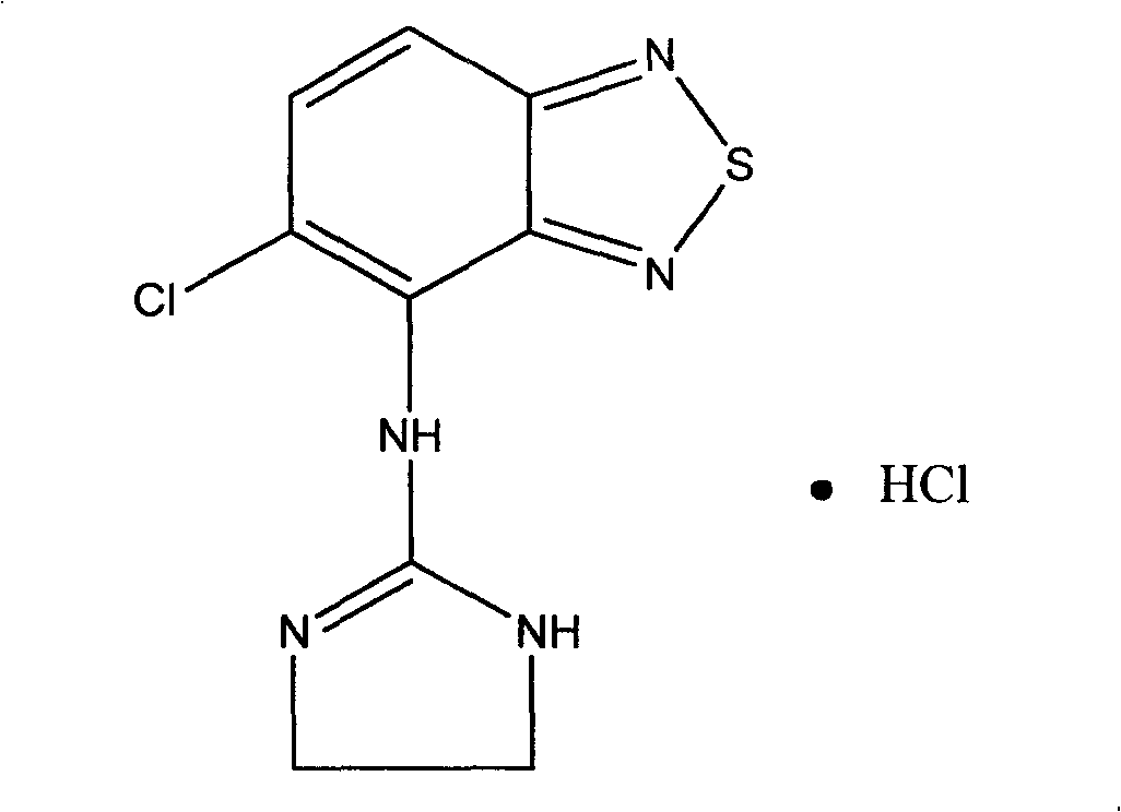 New use of tizanidine and its derivatives in preparing medicine for treating anxiety disorder