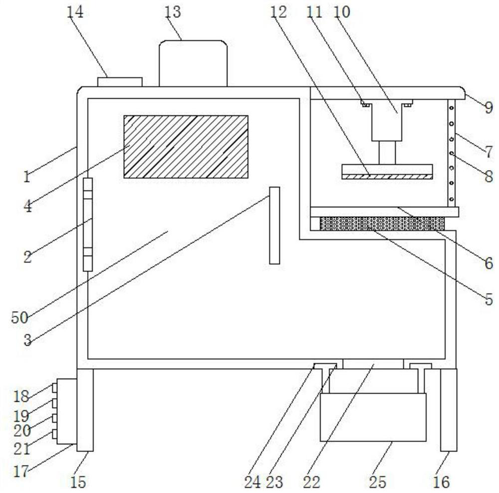 A sound-insulating cotton waste hammer type crushing and winnowing all-in-one machine