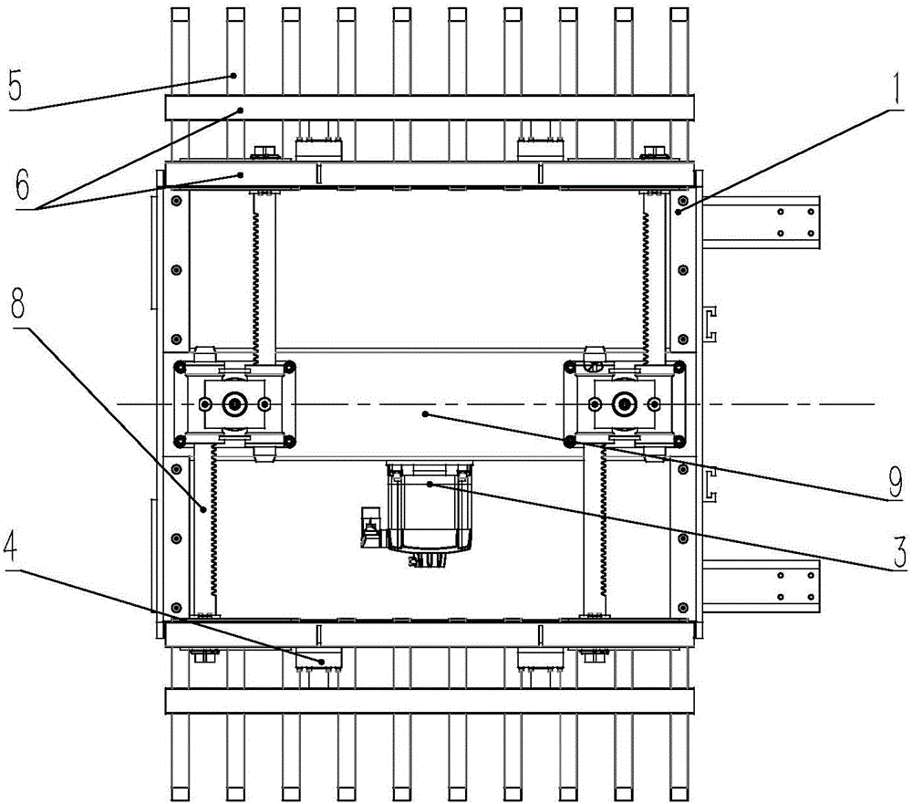 Combing mechanism for full-automatic underground parking lot and use method