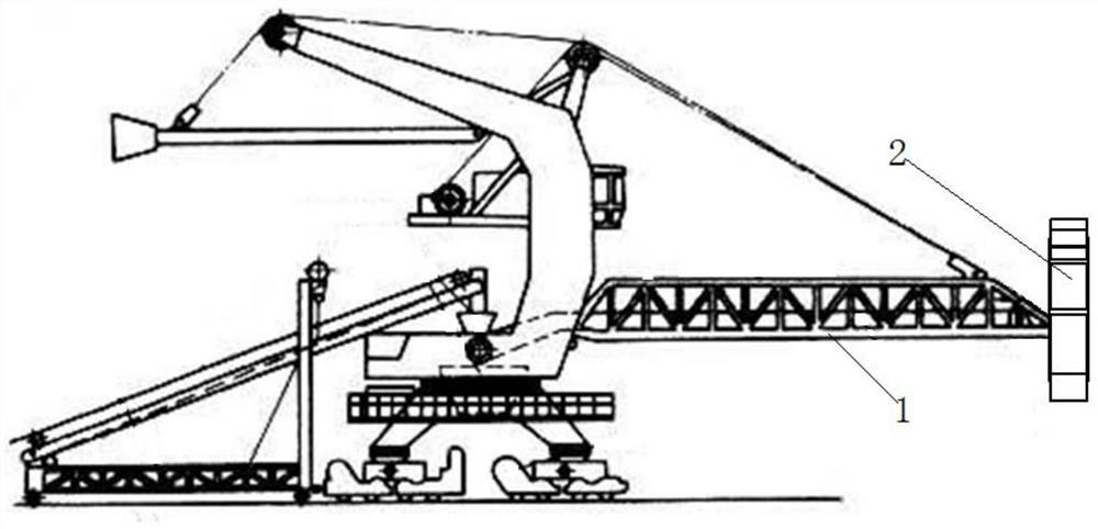 Horizontal bucket wheel stacker and reclaimer and its reclaiming method