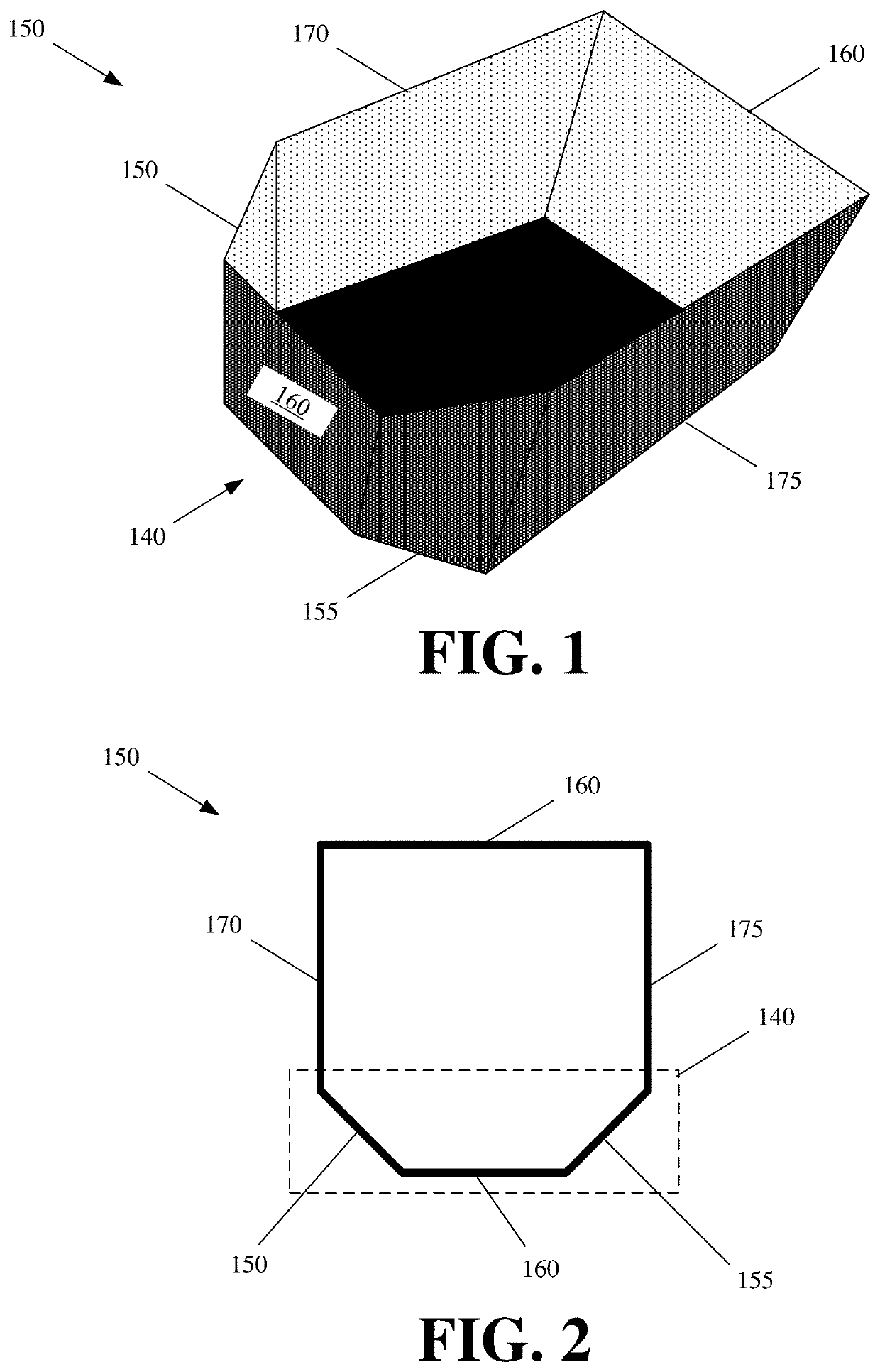 Container with Alignment Correcting End for Misaligned Placement With a Displacing Robotic Element