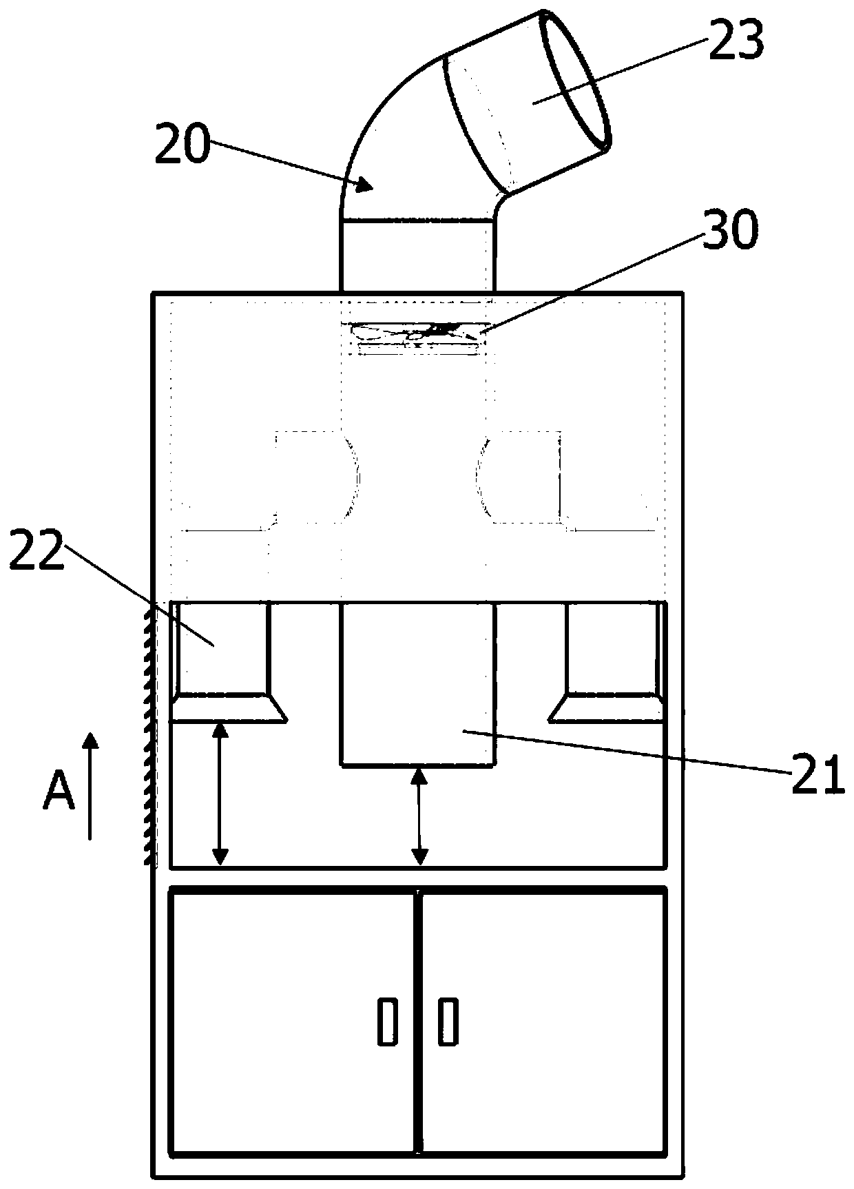 Novel air guide laboratory fume hood