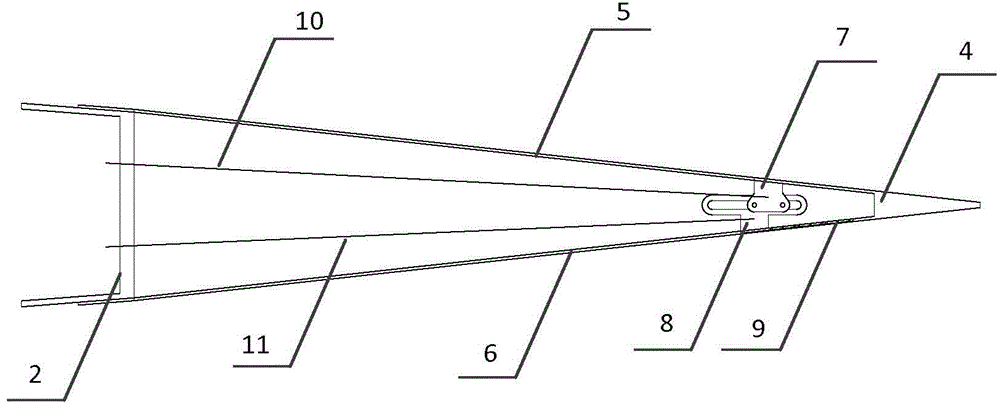 Wing with self-adaptive variable camber trailing edge
