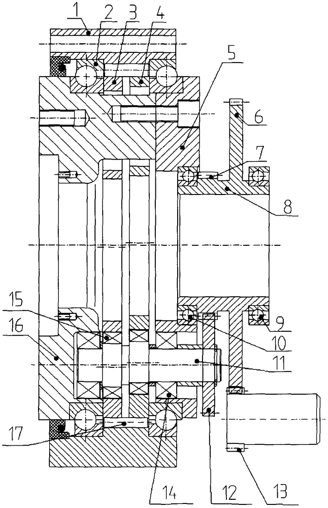 Precise hollow RV speed reducer