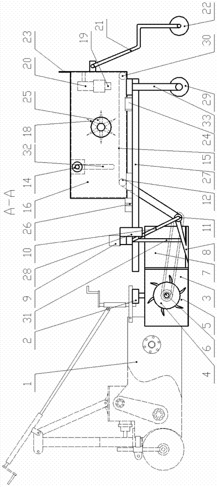 An intelligent profiling ditch clearing device for a furrow machine and its control method