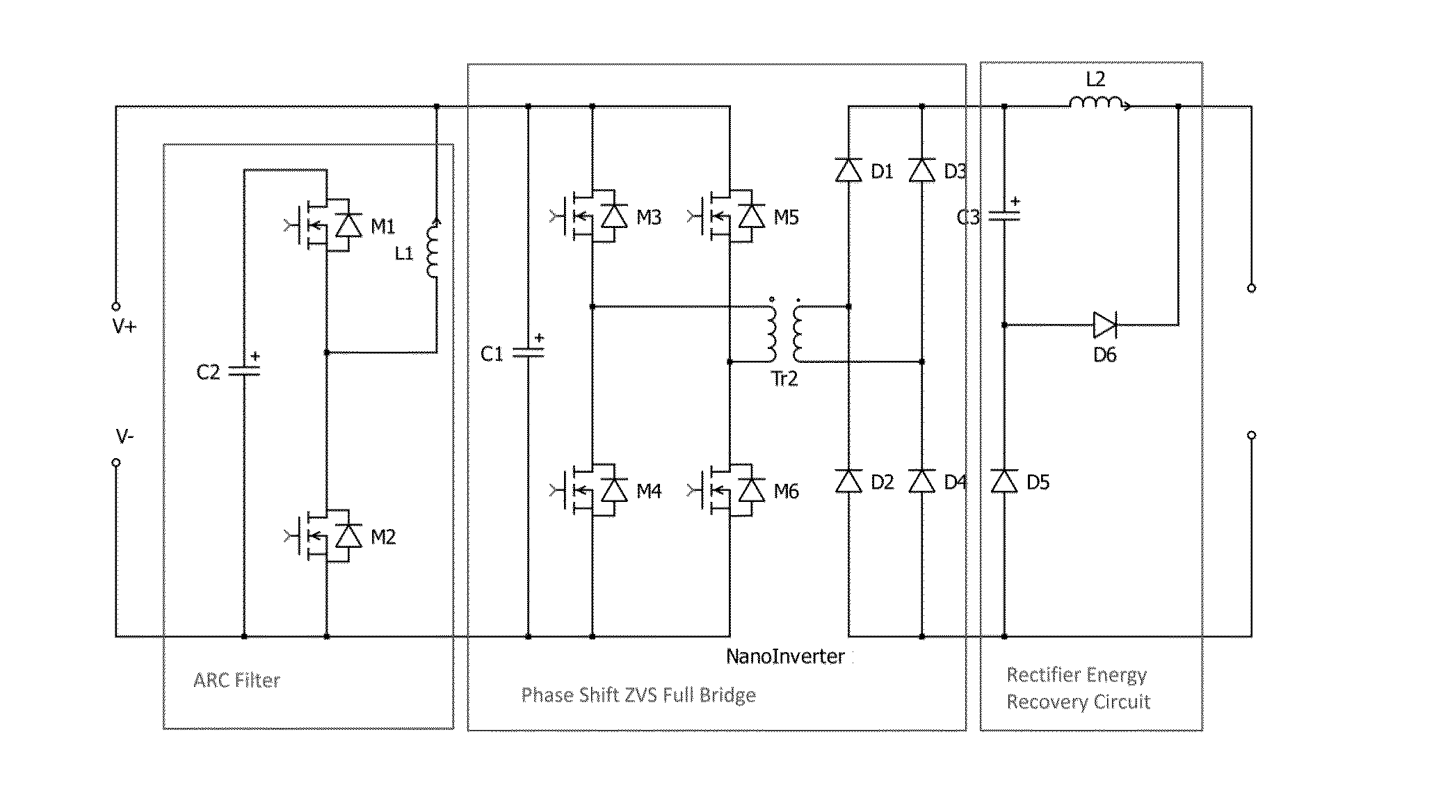 Slave circuit for distributed power converters in a solar module