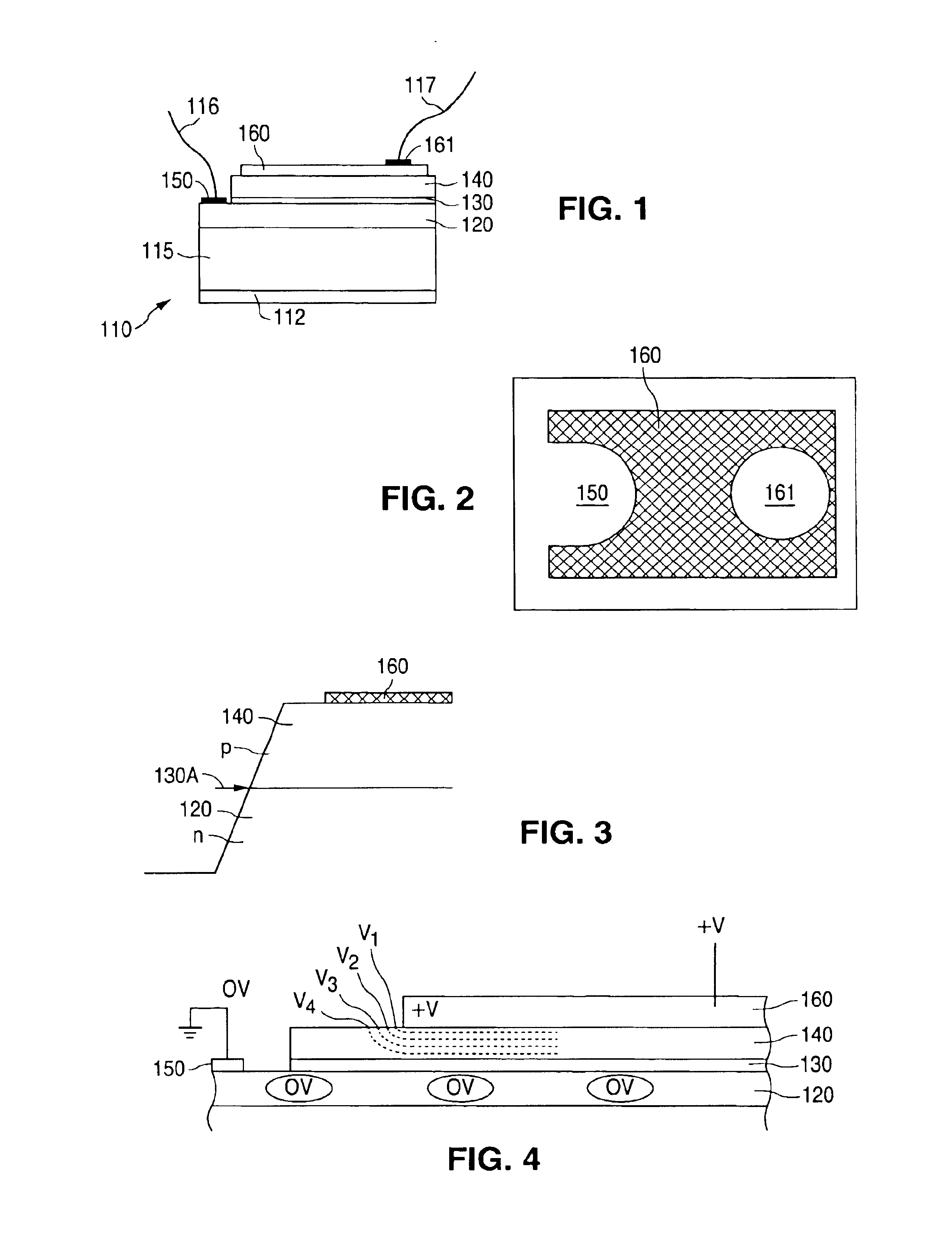 Light emitting semiconductor method and device