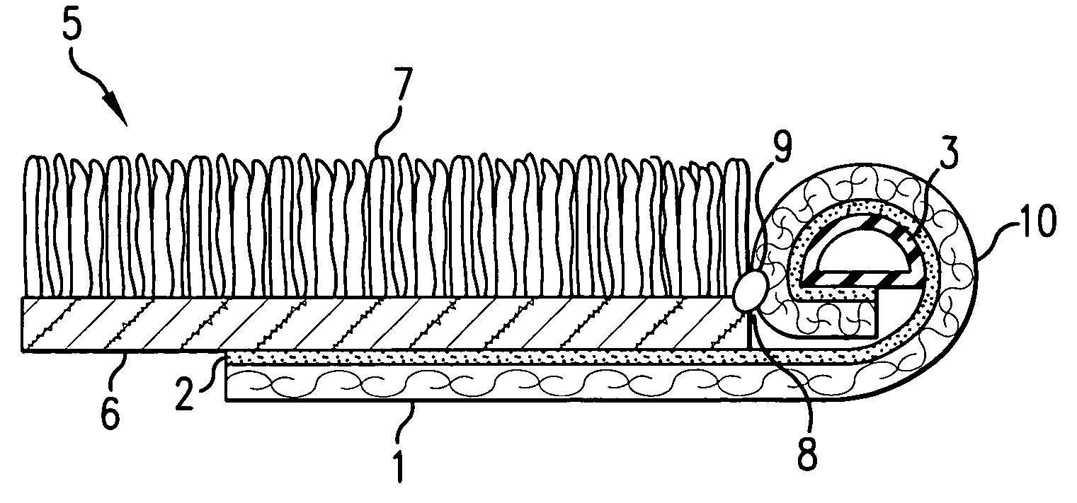 Stitchless on-site binding application method and device