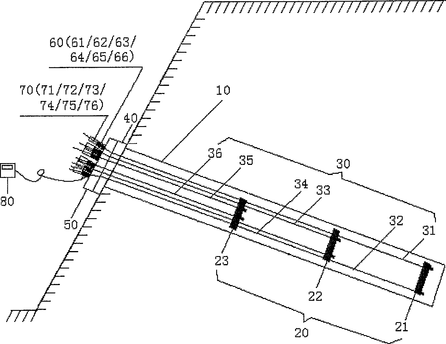 Pressure dispersing anchorage cable stress state monitoring device