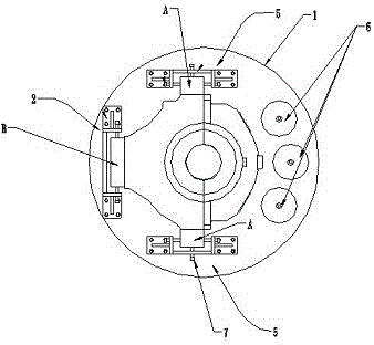 Special device for rough and finish turning of gas turbine bearing base